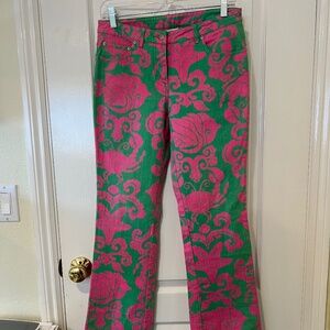 Lilly Pulitzer Where's the Reef Jeans Crab VTG